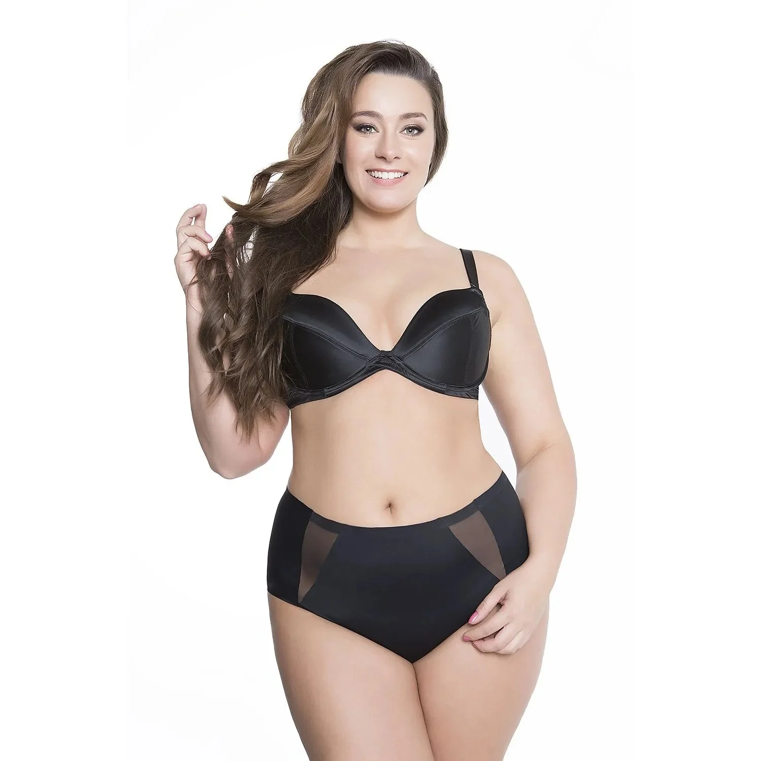 High-Waisted Invisible Seamless Briefs Julimex Lingerie Elegant Functional